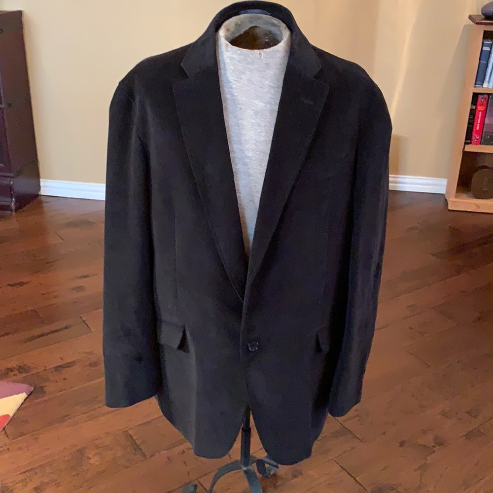 XXL Beverly Hills Polo Club Black Corduroy Men’s Blazer